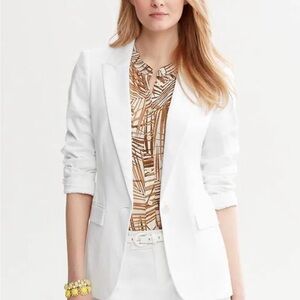 Banana Republic Women's White Blazer